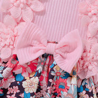 Load image into Gallery viewer, Baby Girls Flower Print Rompers Wholesale 250708117
