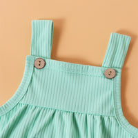 Load image into Gallery viewer, Baby Girls Solid Color Rompers Wholesale 250708118
