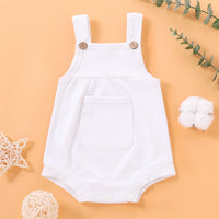 Load image into Gallery viewer, Baby Girls Solid Color Rompers Wholesale 250708118
