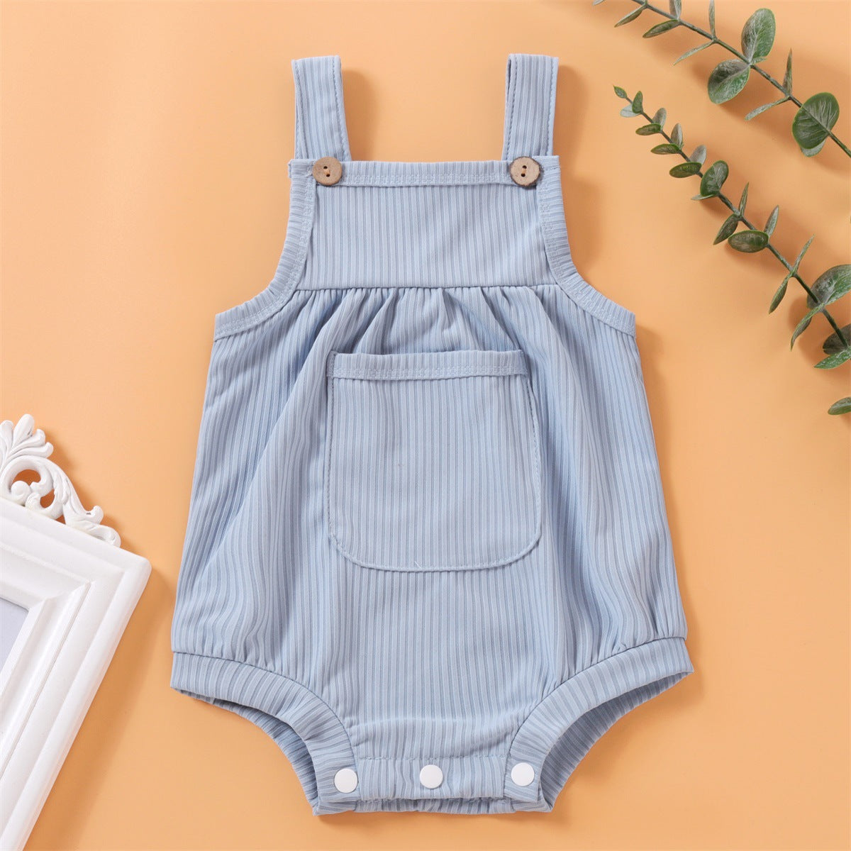 Baby Girls Solid Color Rompers Wholesale 250708118