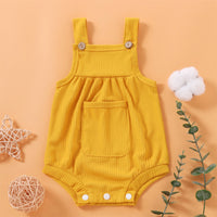 Load image into Gallery viewer, Baby Girls Solid Color Rompers Wholesale 250708118
