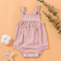 Load image into Gallery viewer, Baby Girls Solid Color Rompers Wholesale 250708118
