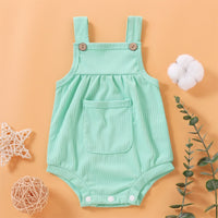 Load image into Gallery viewer, Baby Girls Solid Color Rompers Wholesale 250708118
