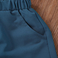 Load image into Gallery viewer, 2 Pieces Set Kid Boys Dinosaur Print Shirts And Solid Color Shorts Wholesale 250708119
