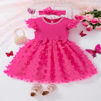 Load image into Gallery viewer, Baby Kid Girls Solid Color Bow Dresses Wholesale 250708132
