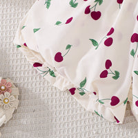 Load image into Gallery viewer, 2 Pieces Set Baby Kid Girls Fruit Print Tank Tops And Shorts Wholesale 250708136
