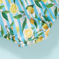 Load image into Gallery viewer, Baby Girls Fruit Print Rompers Wholesale 250708140
