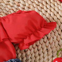 Load image into Gallery viewer, 2 Pieces Set Baby Kid Girls Solid Color Tank Tops And Love heart Shorts Wholesale 250708146
