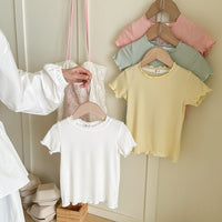 Load image into Gallery viewer, Baby Kid Girls Solid Color Tops Wholesale 250708147
