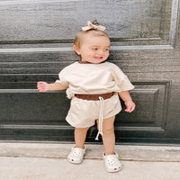 Load image into Gallery viewer, 2 Pieces Set Baby Kid Girls Boys Color-blocking T-Shirts And Shorts Wholesale 250708153
