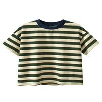 Load image into Gallery viewer, Kid Boys Striped Color-blocking Tops Wholesale 250708161
