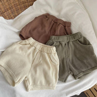 Load image into Gallery viewer, 2 Pieces Set Baby Kid Girls Boys Solid Color T-Shirts And Shorts Wholesale 250708165
