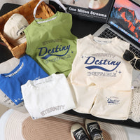 Load image into Gallery viewer, 2 Pieces Set Baby Kid Boys Letters Tank Tops And Shorts Wholesale 250708169
