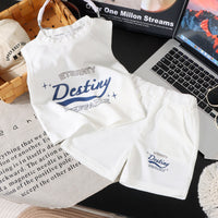 Load image into Gallery viewer, 2 Pieces Set Baby Kid Boys Letters Tank Tops And Shorts Wholesale 250708169
