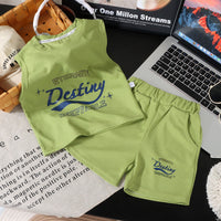 Load image into Gallery viewer, 2 Pieces Set Baby Kid Boys Letters Tank Tops And Shorts Wholesale 250708169
