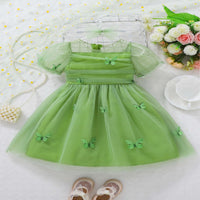 Load image into Gallery viewer, Baby Kid Girls Solid Color Butterfly Dresses Wholesale 25070825
