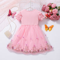 Load image into Gallery viewer, Baby Kid Girls Butterfly Bow Dresses Wholesale 25070832
