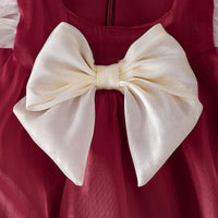 Load image into Gallery viewer, Baby Kid Girls Solid Color Bow Dresses Wholesale 25070838
