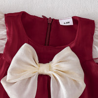 Load image into Gallery viewer, Baby Kid Girls Solid Color Bow Dresses Wholesale 25070838

