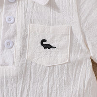 Load image into Gallery viewer, Baby Kid Boys Solid Color Dinosaur Rompers Wholesale 25070844
