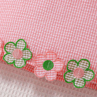 Load image into Gallery viewer, 2 Pieces Set Baby Kid Girls Flower Checked Tank Tops And Solid Color Shorts Wholesale 25070846
