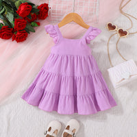 Load image into Gallery viewer, Baby Kid Girls Solid Color Dresses Wholesale 25070848
