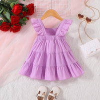 Load image into Gallery viewer, Baby Kid Girls Solid Color Dresses Wholesale 25070848
