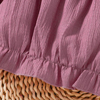 Load image into Gallery viewer, 2 Pieces Set Baby Kid Girls Solid Color Bow Tank Tops And Flower Shorts Wholesale 25070852
