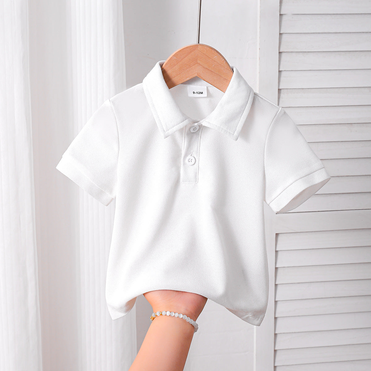Baby Kid Boys Solid Color Polo Shirts Wholesale 25070862