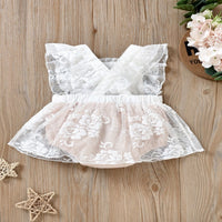 Load image into Gallery viewer, Baby Girls Flower Embroidered Rompers Wholesale 25070871
