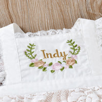 Load image into Gallery viewer, Baby Girls Flower Embroidered Rompers Wholesale 25070871
