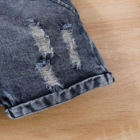 Load image into Gallery viewer, 2 Pieces Set Baby Kid Boys Color-blocking T-Shirts And Solid Color Shorts Wholesale 25070883
