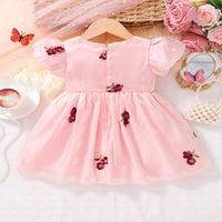 Load image into Gallery viewer, Baby Kid Girls Flower Bow Embroidered Dresses Wholesale 25070889

