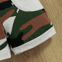 Load image into Gallery viewer, 2 Pieces Set Baby Kid Boys Letters Camo Tank Tops And Shorts Wholesale 25070894
