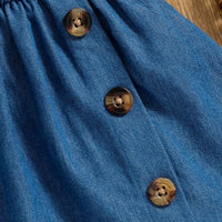 Load image into Gallery viewer, 2 Pieces Set Baby Kid Girls Flower Embroidered Tops And Solid Color Skirts Wholesale 25070897
