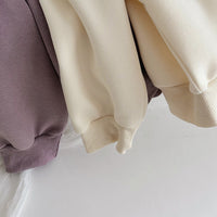 Load image into Gallery viewer, 2 Pieces Set Baby Kid Girls Solid Color Tops And Pants Wholesale 25071504
