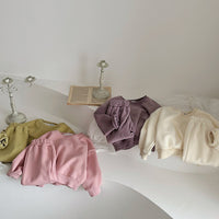 Load image into Gallery viewer, 2 Pieces Set Baby Kid Girls Solid Color Tops And Pants Wholesale 25071504
