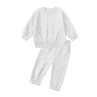 Load image into Gallery viewer, 2 Pieces Set Baby Kid Girls Boys Solid Color Tops And Pants Wholesale 25071505
