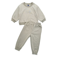 Load image into Gallery viewer, 2 Pieces Set Baby Kid Girls Boys Solid Color Tops And Pants Wholesale 25071506
