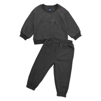 Load image into Gallery viewer, 2 Pieces Set Baby Kid Girls Boys Solid Color Tops And Pants Wholesale 25071506
