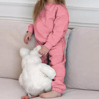 Load image into Gallery viewer, 2 Pieces Set Baby Kid Girls Boys Solid Color Tops And Pants Wholesale 25071506
