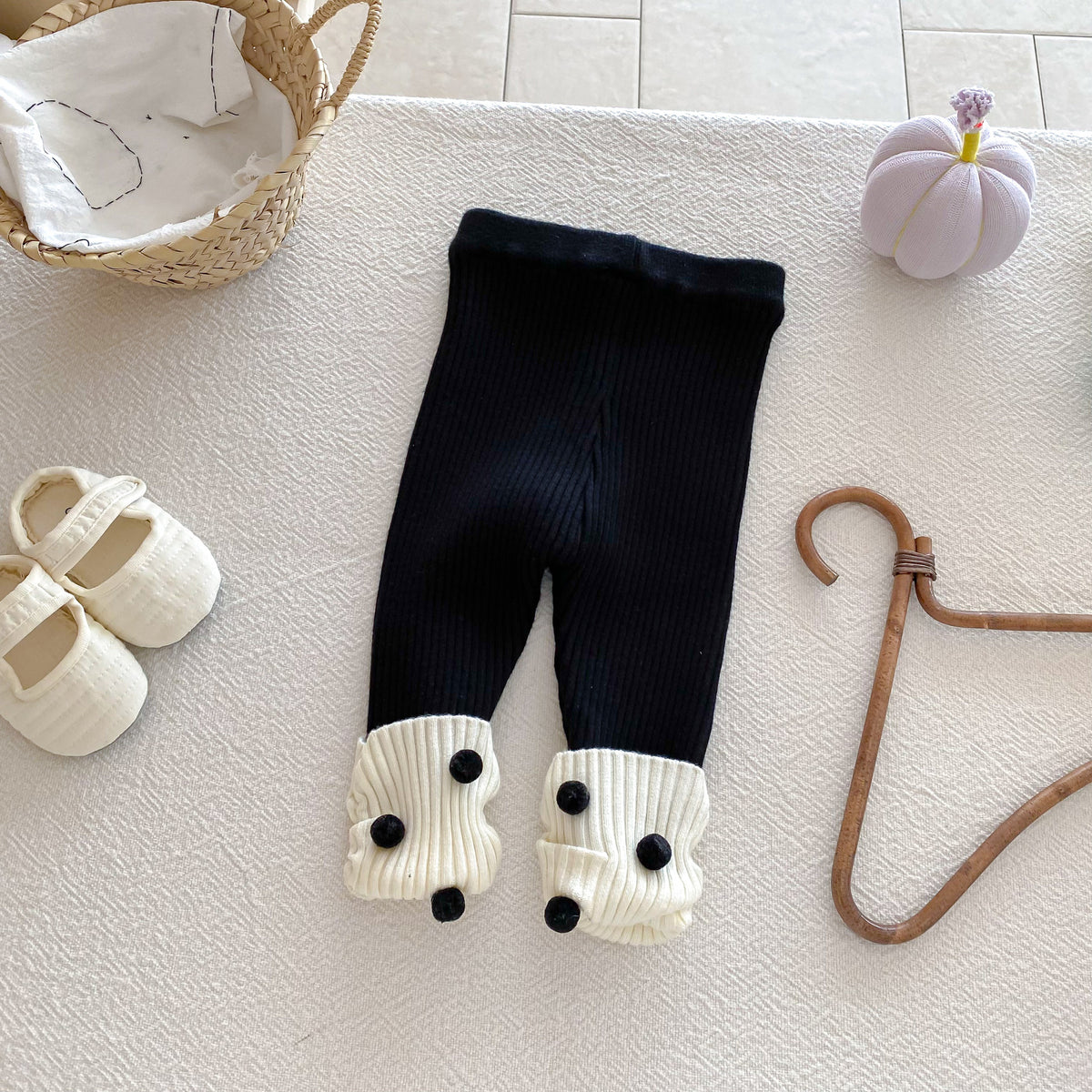 Baby Kid Girls Color-blocking Pants Wholesale 25092201