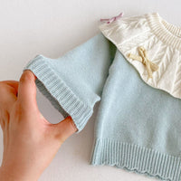 Load image into Gallery viewer, 2 Pieces Set Baby Kid Girls Color-blocking Bow Tops And Pants Wholesale 25092203
