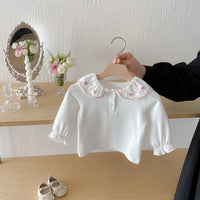 Load image into Gallery viewer, Baby Kid Girls Solid Color Polka dots Tops Wholesale 25092205
