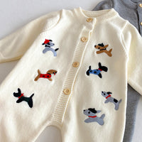 Load image into Gallery viewer, Baby Girls Boys Animals Embroidered Jumpsuits Wholesale 25092210
