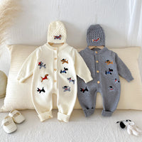Load image into Gallery viewer, Baby Girls Boys Animals Embroidered Jumpsuits Wholesale 25092210
