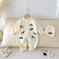 Load image into Gallery viewer, Baby Girls Boys Animals Embroidered Jumpsuits Wholesale 25092210
