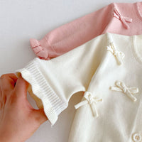 Load image into Gallery viewer, Baby Kid Girls Solid Color Bow Cardigan Wholesale 25092212
