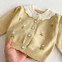 Load image into Gallery viewer, Baby Kid Girls Flower Embroidered Cardigan Wholesale 25092213
