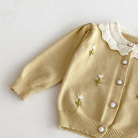 Load image into Gallery viewer, Baby Kid Girls Flower Embroidered Cardigan Wholesale 25092213
